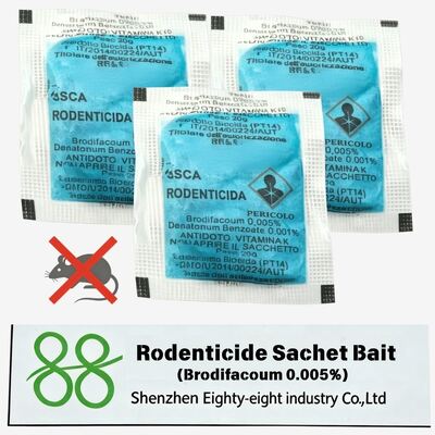 Bromadiolona 0,005% de cebo natural asesino de ratas rodenticida bloque rodenticida cera bloque asesino de ratas medicina seguro control de plagas Rodenticida bloque - alimento único matar ratas veneno para el hogar, jardín y almacén