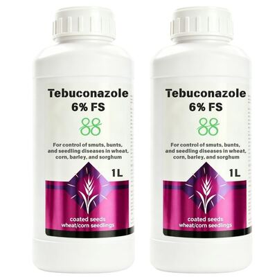 Agroquímico soluble en agua Fungicida Tebuconazol 0,6% Imidacloprid 5% Tiram 14,4% FS