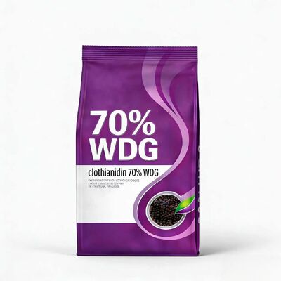 Clothianidin 75% WDG de alta calidad, ampliamente utilizado en cultivos de campo para controlar diversas plagas de succión.