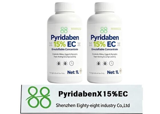 Piridaben 15% CE Piridazinona concentrado emulsificable Acaricida, plaguicida de amplio espectro para todas las etapas Control de ácaros de araña en frutas Verduras Té, embalaje personalizado OEM de fábrica