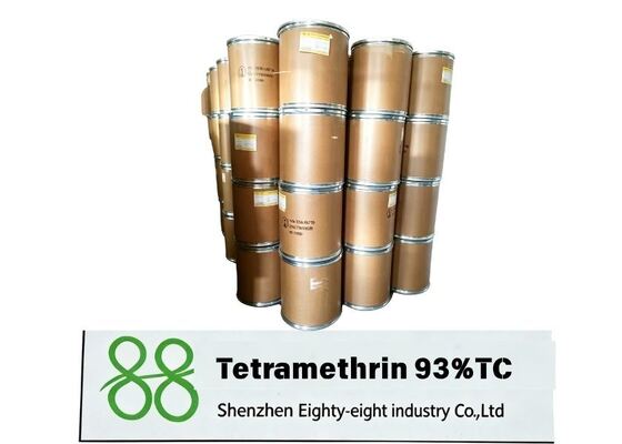 Tetrametrina de alta calidad 93% TC piretroides de alta eficiencia materia prima técnica, insecticida sanitario de rápida eliminación para el control de plagas en interiores