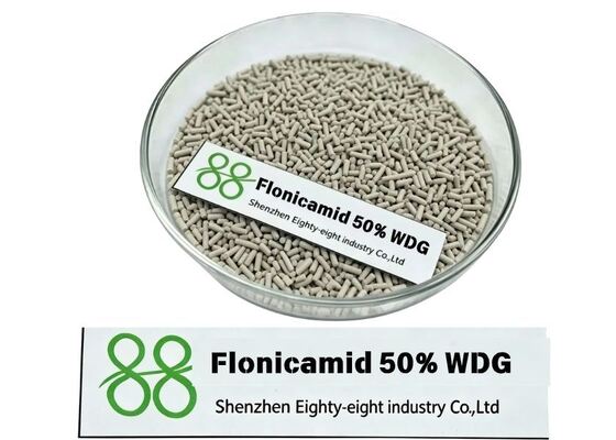 Flonicamida 50% WDG Insecticida dispersible en granulados en agua, pesticida sistémico para el control de pulgones de pulgones en verduras Frutas Algodón, bajo riesgo de resistencia