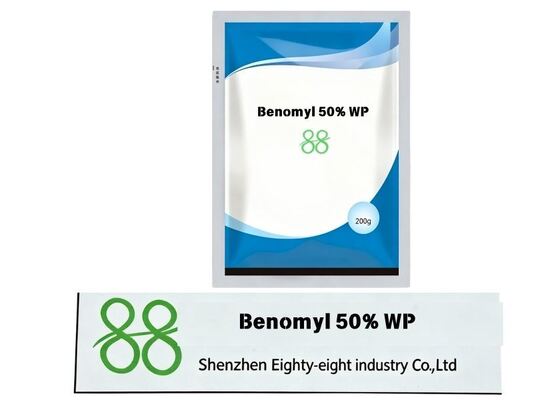 Benomil 50% WP Benzimidazol polvo humectable Fungicida sistémico, protector y curativo de amplio espectro de control de enfermedades Pesticida para el moho en polvo Antracnose Scab Fusarium Rot en árboles frutales
