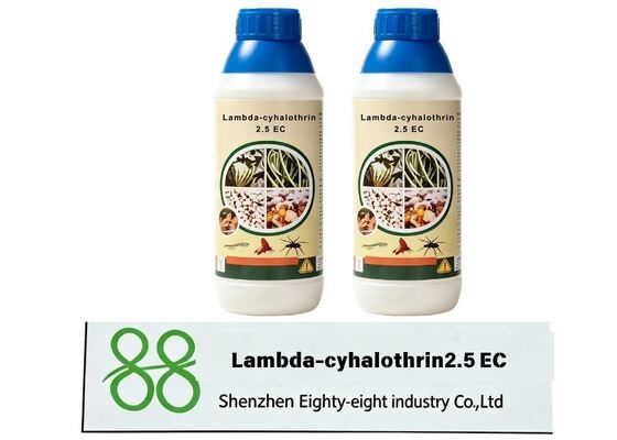 Lambda-cihalotrina 2,5% CE Concentrado emulsificable Insecticida, de acción rápida y de larga duración, pesticida para granjas, venta al por mayor en fábrica y servicio de embalaje personalizado OEM disponible