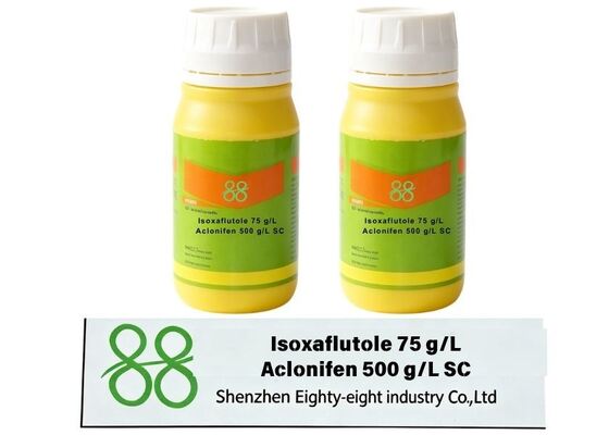 Isoxaflutol 75g/L+Aclonifen 500g/L SC herbicida agrícola para el control de malezas anuales gramíneas y de hoja ancha de pre-emergencia en campos de maíz. C15H12F3NO4S Isoxaflutol 97% TC Herbicidas para el Control de Malezas
