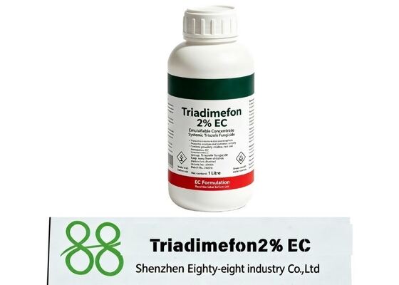 Agricultura Triadimefón 2% fungicida CE con acción protectora y curativa. Ampliamente aplicado en trigo, verduras y árboles frutales para controlar el hongo diC14H16ClN3O2 Triadimefón CAS 43121-43-3