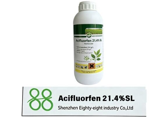 Acifluorfen 21.4% SL herbicida de contacto post-emergencia, control efectivo de malezas de hoja ancha anuales para campos de soja y maní CAS 50594 66 6 Acifluorfen 21.4%SL Herbicidas de control de malezas