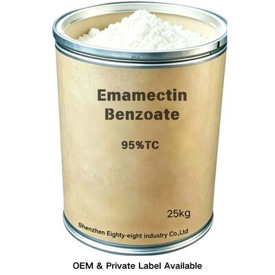 Emamectin Benzoate 95%TC (CAS:155569-91-8)  Technical Material, Chinese Factory Supply, OEM ODM Custom Labeling, High Effective Pest Control Pesticide Raw Material