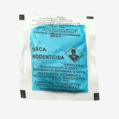 Bromadiolona 0,005% de cebo natural asesino de ratas rodenticida bloque rodenticida cera bloque asesino de ratas medicina seguro control de plagas Rodenticida bloque - alimento único matar ratas veneno para el hogar, jardín y almacén
