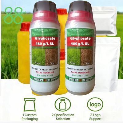 Glifosato de gama completa 360g/L 410g/L 480g/L 510g/L 620g/L Líquido soluble, 74,7% granulado soluble en agua, 95% concentrado técnico Herbicida agrícola