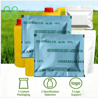 Ácido giberélico de alta pureza (GA3) 90 % TC, 20 % polvo soluble, 4 % concentrado emulsionable, estimulante del crecimiento vegetal, precio de fabricante, personalizado y compatible con OEM