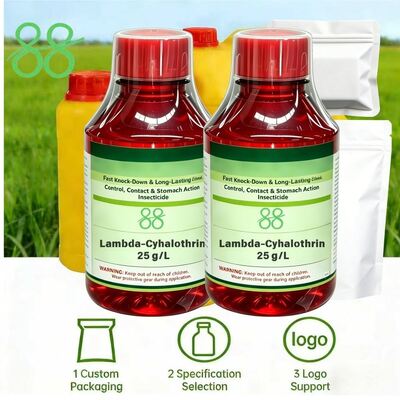 Lambda-cihalotrina 2,5% pesticida CE, control de plagas de amplio espectro, directo de fábrica, de alta calidad, bajo precio, fórmula personalizada y OEM