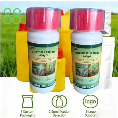 Control de malezas de arroz: concentrado de suspensión de bispiribac-sodio 400 g/l SC (CAS: 125401-92-5) herbicida pirimidinil carboxilato de alta eficiencia para la agricultura.