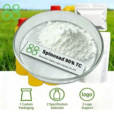 Spinosad 90% TC CAS 168316-95-8 Biopesticida de fermentación Materia prima, acción de contacto y estómago contra trips, orugas y minadores de hojas, para formulación orgánica SC WDG EC de insecticida de China
