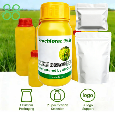 Formulación EC oleosa estable con excelente rendimiento de emulsificación, adecuada para pulverización foliar y tratamiento de semillas en huertos y cultivos extensivos, varias especificaciones de empaque para personalización personalizada.