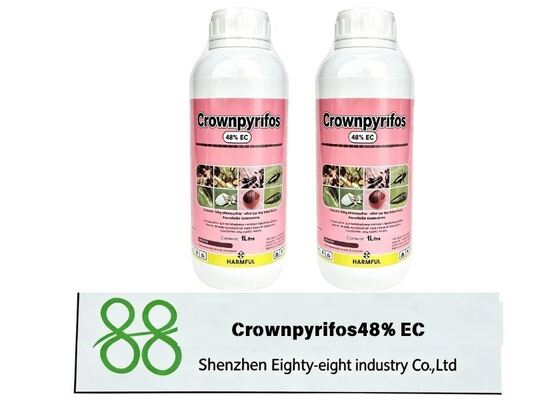 Insecticida Concentrado Emulsionable de Clorpirifos al 48% EC, Insecticida de Acción de Contacto Rentable para Plagas Agrícolas, Venta al por Mayor a Granel de Fábrica y Servicio de Embalaje Personalizado OEM Disponible