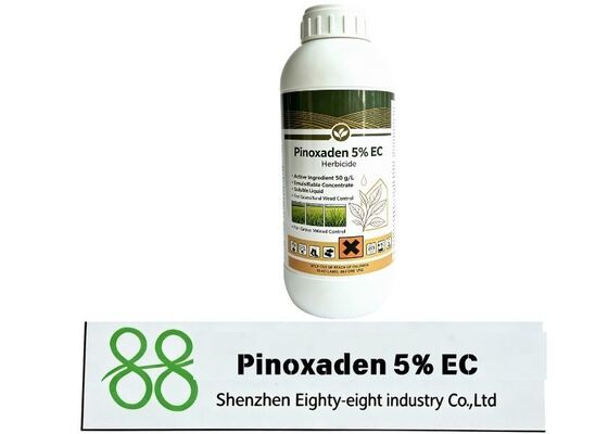 Pinoxaden 5% herbicida agroquímico CE, control de malezas de pasto después de su aparición, ampliamente utilizado en la protección de plantas de trigo y cebada.