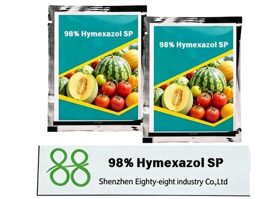 Suministro directo de fábrica, fungicida en polvo soluble de alta pureza Hymexazol SP al 98%, embalaje personalizado OEM, venta al por mayor a granel para proveedores agrícolas globales