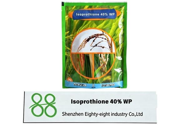 Isoprothiolane 40% WP Polvo humectable Fungicida sistémico protector y curativo, pesticida agrícola para la enfermedad de la ráfaga de arroz,