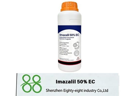 Concentrado Emulsionable Imazalil 50%, fungicida de amplio espectro, eficaz contra mohos de almacenamiento de frutas, buena estabilidad de emulsión. Fungicida líquido para plantas Imazalil 50% EC CAS 35554-44-0