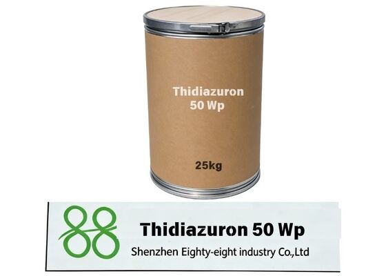 Thidiazuron de alta actividad 50% WP regulador de plantas de polvo humedecible para la eliminación de hojas de algodón y mejora del rendimiento Suministro a granel Tiodiazol cobre 95% TC Agroquímico fungicida Tiadiazol fungicida